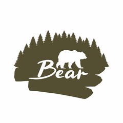 Silhouette of a bear