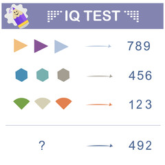 Which geometric figures replaces the question mark? Intelligence puzzle, Logic question, IQ Test, Visual intelligence.