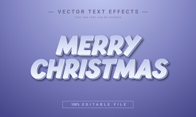 Merry Christmas editable  text effect