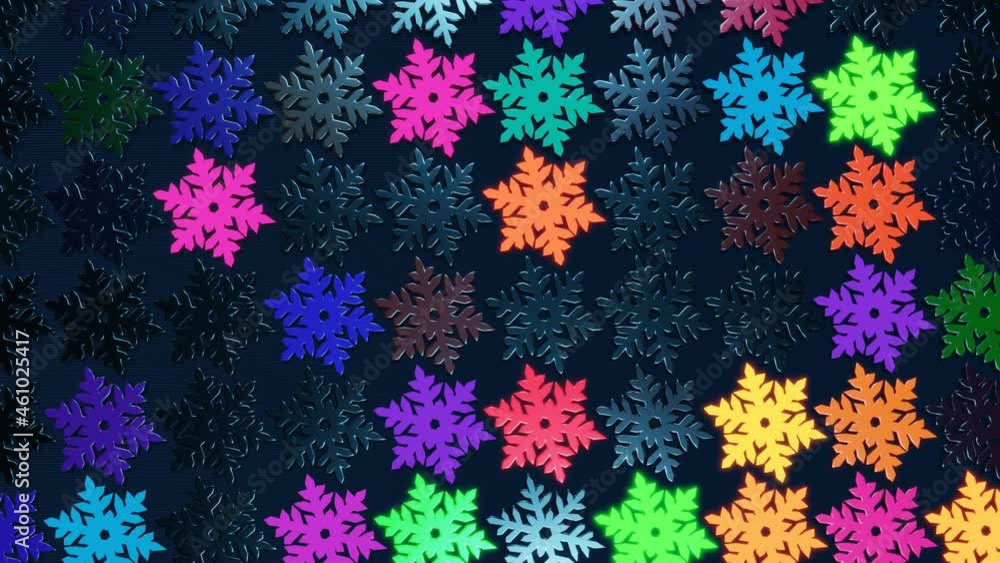 Poster christmas composition as a new year background from a garland with bulbs in form of snowflakes that 