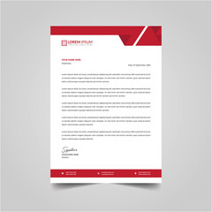 Naklejka na ściany i meble Professional business style letterhead design vector template in eps format