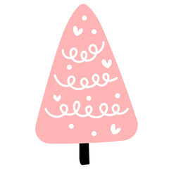 Christmas pine tree illustration svg 