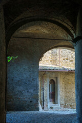 Fototapeta na wymiar Castell Arquato, historic city in Piacenza province, Italy