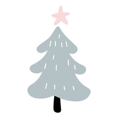 Christmas pine tree illustration svg 
