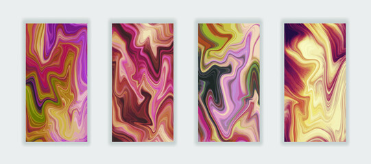 Obraz premium Liquid colors swirl abstract background. Trendy color texture for your design