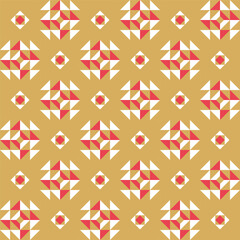 Abstract geometric background with triangular arabesque like star or snowflake. Texture, seamless pattern for wallpaper, wrapping paper, pacakging, textile