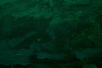 Dark green abstract painting background