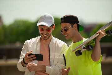 Laughing at the funny video on the phone © qunica.com