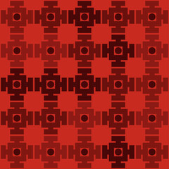  Abstract crosses geometric seamless texture background. Vector illustration