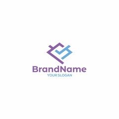 P Checklist Home Logo Design Vector