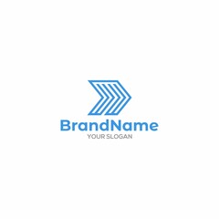 WW Arrow Logo Design Vector