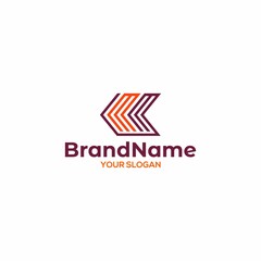 Simple MM Arrow Logo Design