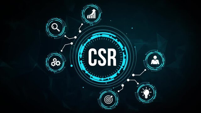 Internet, business, Technology and network concept. CSR abbreviation, modern technology concept