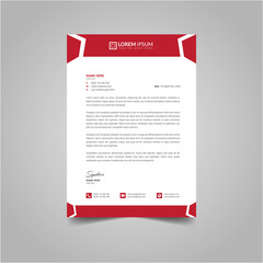 modern business style letterhead design vector template A4 size