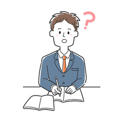 勉強でわからないところがあった男子生徒