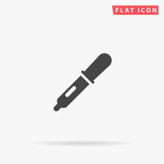 Pipette flat vector icon
