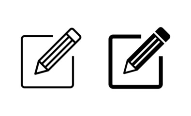 Edit icons set. edit document sign and symbol. edit text icon. pencil. sign up