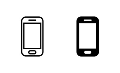 Phone icons set. Call sign and symbol. telephone symbol