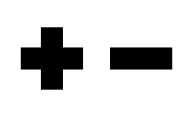 Plus and minus icons set. plus sign and symbol. add plus icon