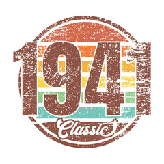 Classic 1941, Born in 1941 vintage birthday typography design for T-shirt
