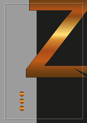 Layout Gold Buchstabe z2