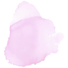 Colorful abstract background. Soft pink watercolor stain. Watercolor painting. Vector