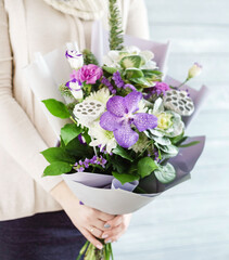 nice bouquet in the hands