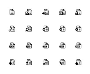 Documents Icon Set 1 of  2 - 32px Solid