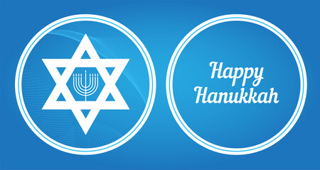 Fototapeta premium Happy Hanukkah. Israel. Vector.