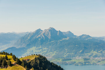 Rigi, Rigi Kulm, Pilatus, Rigi Staffel, Rigi Staffelhöhe, Vierwaldstättersee, Bergbahn, Wanderweg, Aussichtspunkt, Sommer, Zentralschweiz, Schweiz