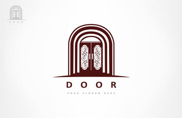 Door logo vector. Exterior design.