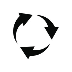 Circle arrows icon vector. refresh illustration sign. reload symbol. connection logo.