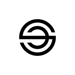 Initial letter monogram SC logo