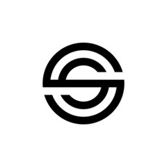 Initial letter monogram SS logo