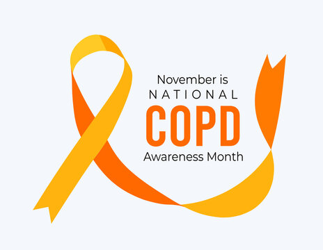 November Is COPD Awareness Month. Vector Illustration