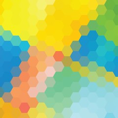 color hexagon. geometric design. abstract vector pattern. eps 10
