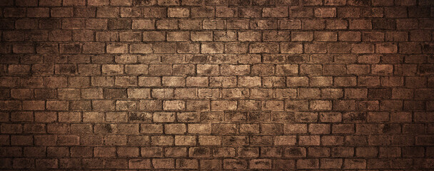 Old Red Brick Wall Plain With Dark Border And Light Center