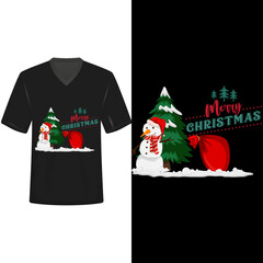 Christmas t-shirt design template