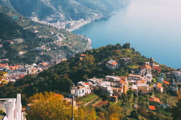View to Minori from Ravello, Italy