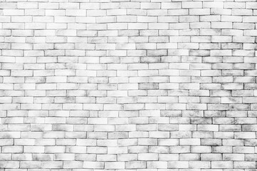 Fototapeta na wymiar Old white brick wall textured backgrounds for design.