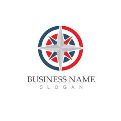 compass logo template vector icon illustration