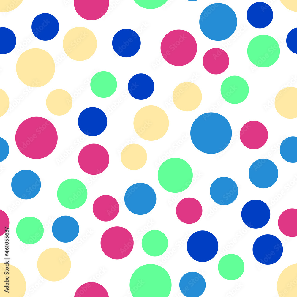 Poster simply seamless geometric pattern with circles. abstract background texture.