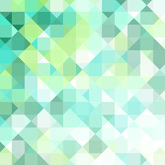 Obraz premium Abstract background of blue and green figure, squares. Geometric mosaic. eps 10