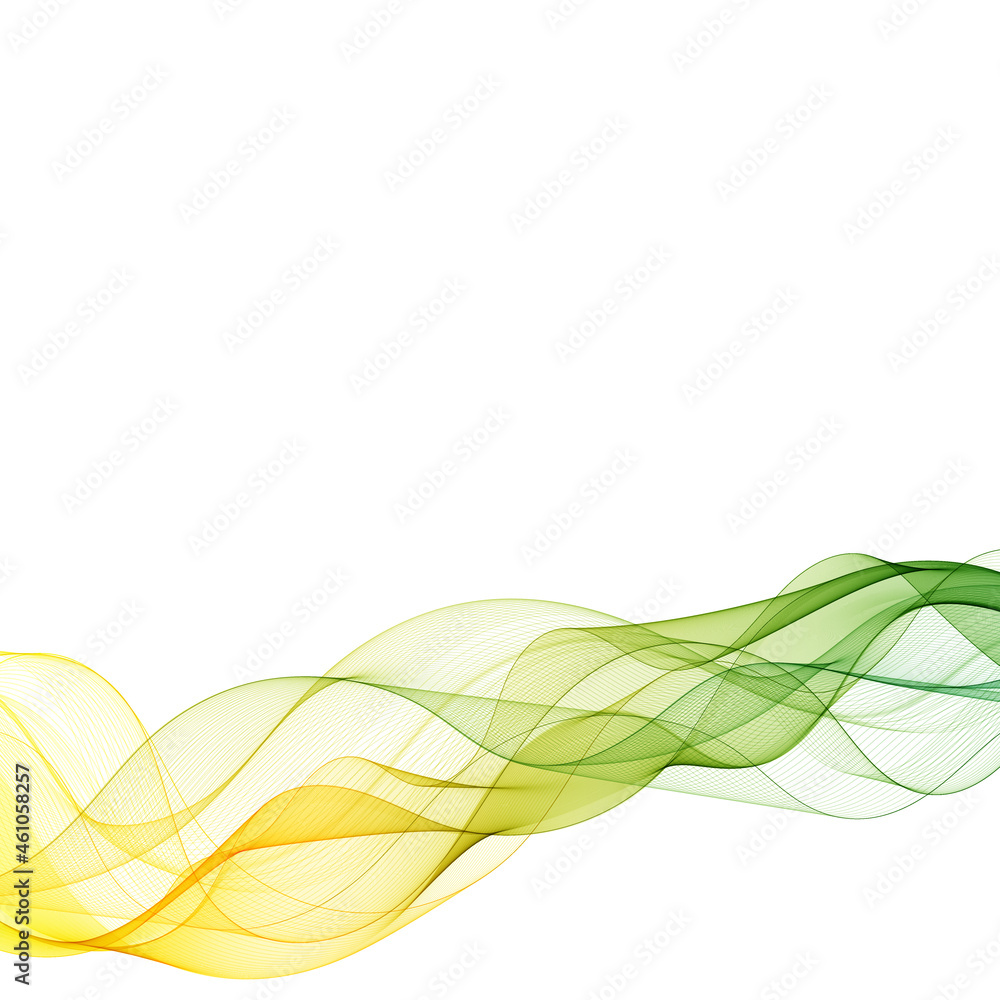 Fototapete Abstract vector colorful background. The design element is a colored wave. Template for advertising, computer background. eps 10.