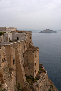 View Of The Terra Murata Castle In Procida