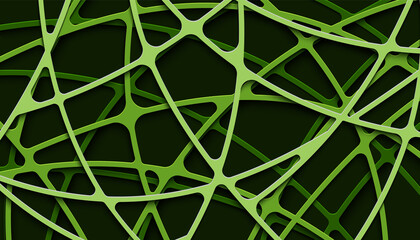 Abstract 3d papercut stripes background