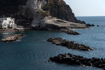 panoramic view of the port of Ischia