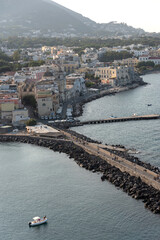 Fototapeta premium panoramic view of the gulf of Ischia from the Aragonese castle