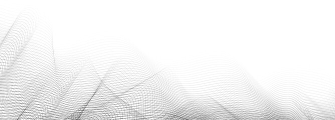 background with abstract vector sound wave lines