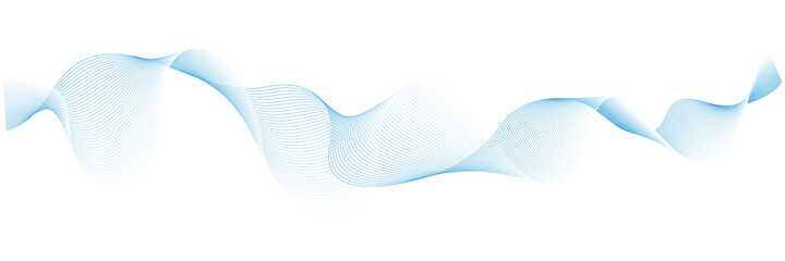 background with abstract vector blue colored sound wave lines